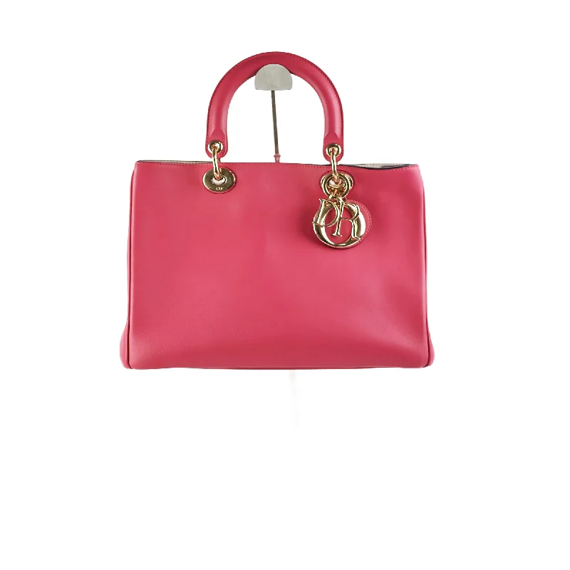 Christian Dior tote bags with a double - handle and shoulder - strap optionDior Diorissimo Large Pink