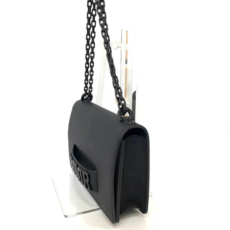 Trendsetting Christian Dior crossbody bags with a colorful strapCHRISTIAN DIOR Bag JA DIOR Chain Shoulder Dark Gray Black Women's Leather ChristianDior