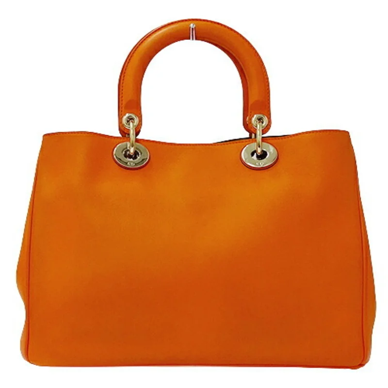 Christian Dior bags with a detachable coin purse insideCHRISTIAN DIOR Bag Ladies Handbag Shoulder 2way Leather Diorissimo Orange